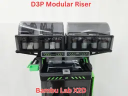 D3P riser for Bambu Lab X2D 3d model