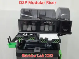 D3P riser for Bambu Lab X2D 3d model