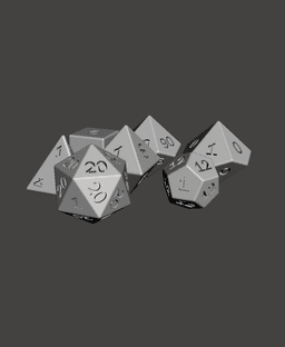 One One Dice Set - Large 3d model