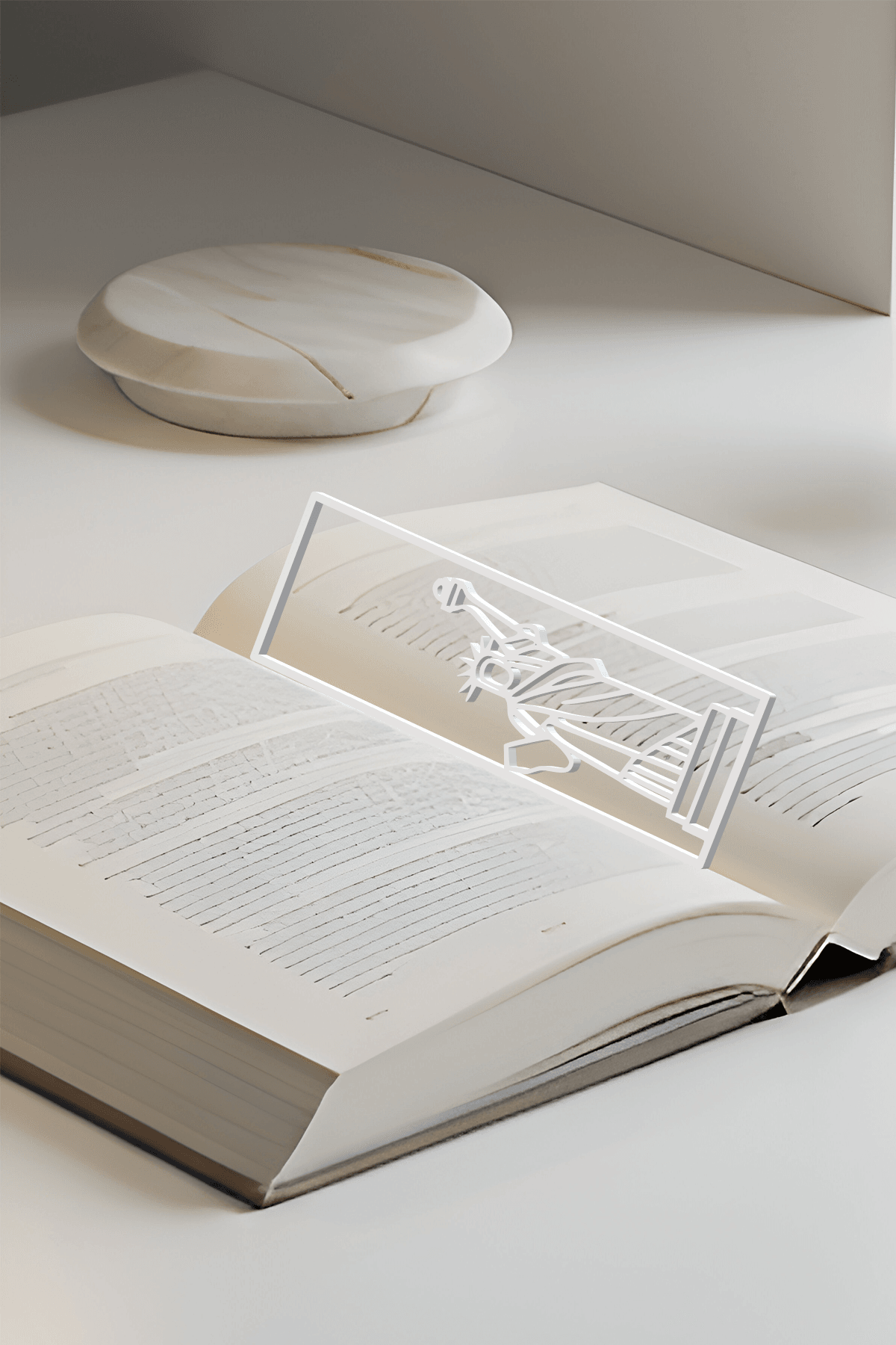 Statue Of Liberty Bookmark, Creativity Bookmark, Gift Idea 3d model