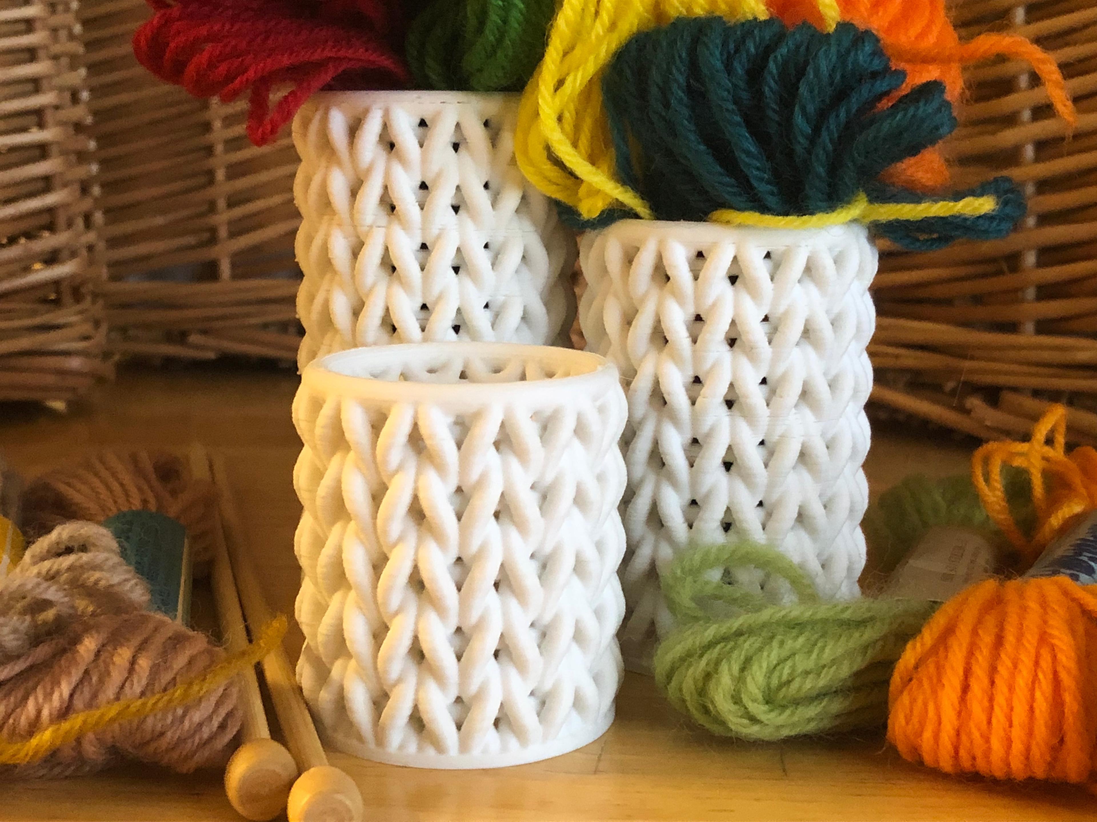 Knit Cylinder (Small) 3d model