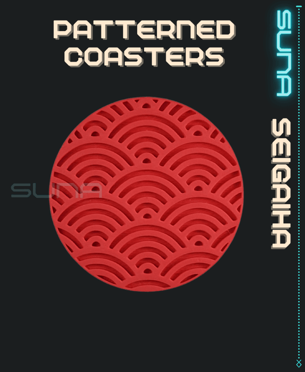 Coaster - Seigaiha / Wave 3d model