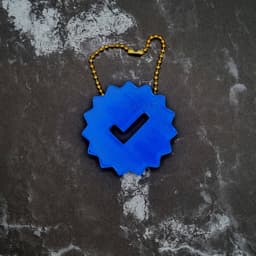 Verified Badge Keychain 3d model