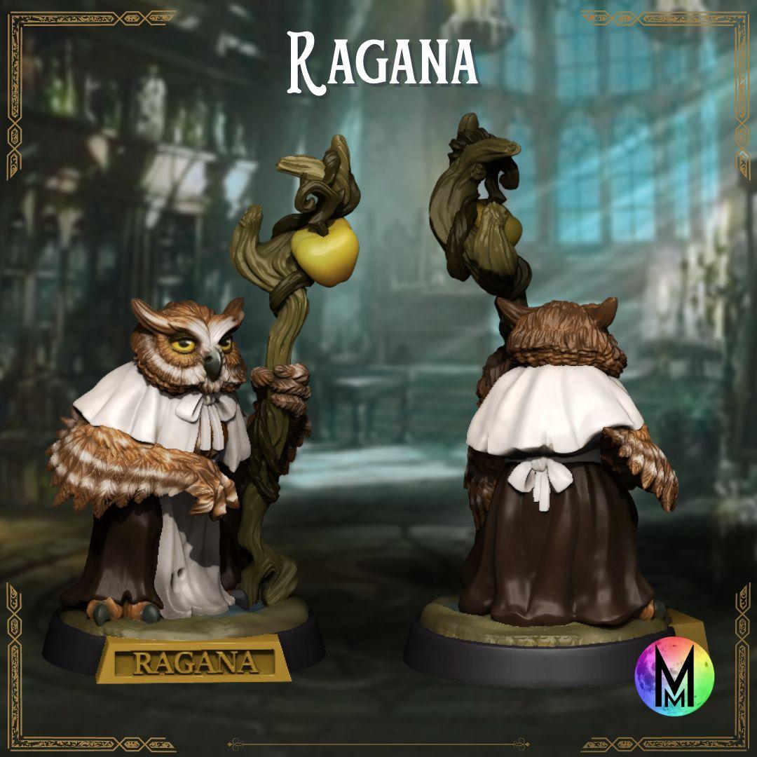 Aarakocra female wizard - Ragana the Wize (Female birdfolk wizard or druid ) 3d model