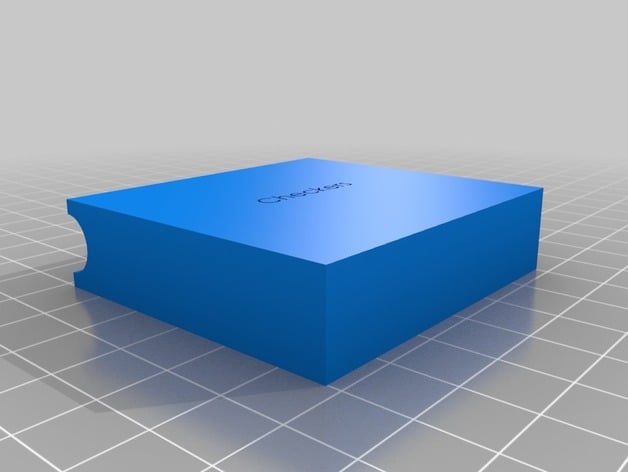 Travel checkers game 3d model