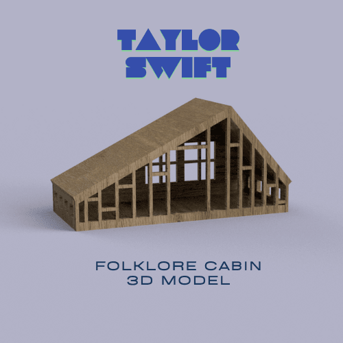 Taylor Swift Folklore Cabin Model 3d model