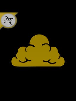 Simple Cloud Symbol - 2D Art 3d model