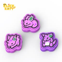 Monster 032-034 - Clicker Fidget Toy Keychain 3d model