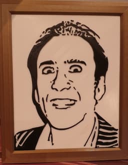 Nic Cage 2.5D Picture 3d model