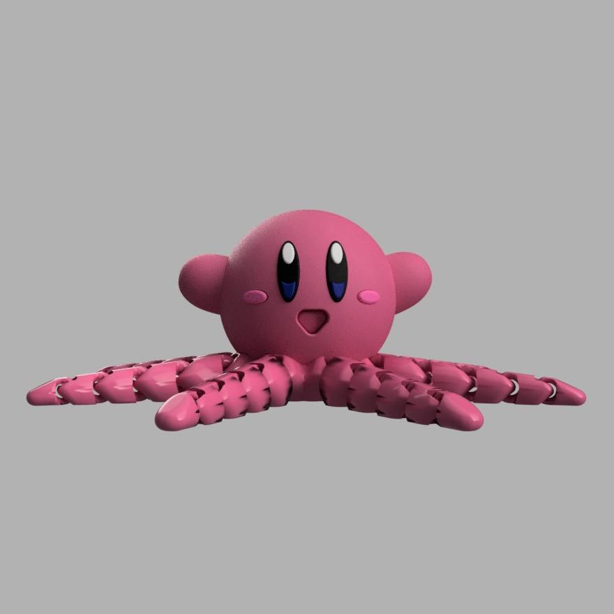 kirby octopus  3d model