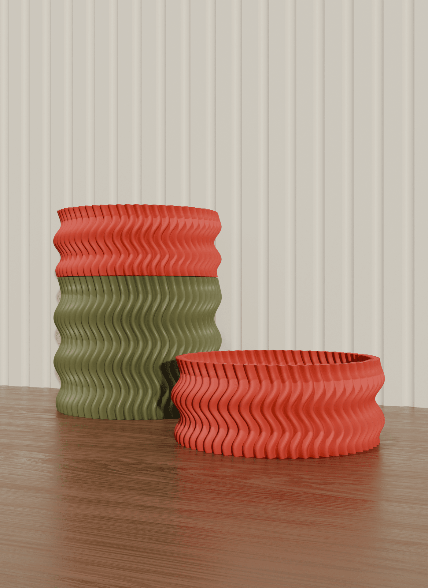 Ziggy modular stackable tray Z_1 3d model
