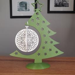 Intricate Bauble and Tree Christmas Decoration