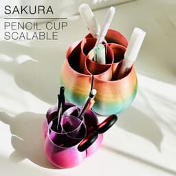 SAKURA | Scalable Pencil Holder 3d model