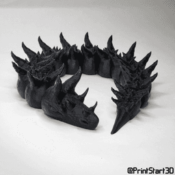 SpikeySnake - PrintStart3D.stl 3d model