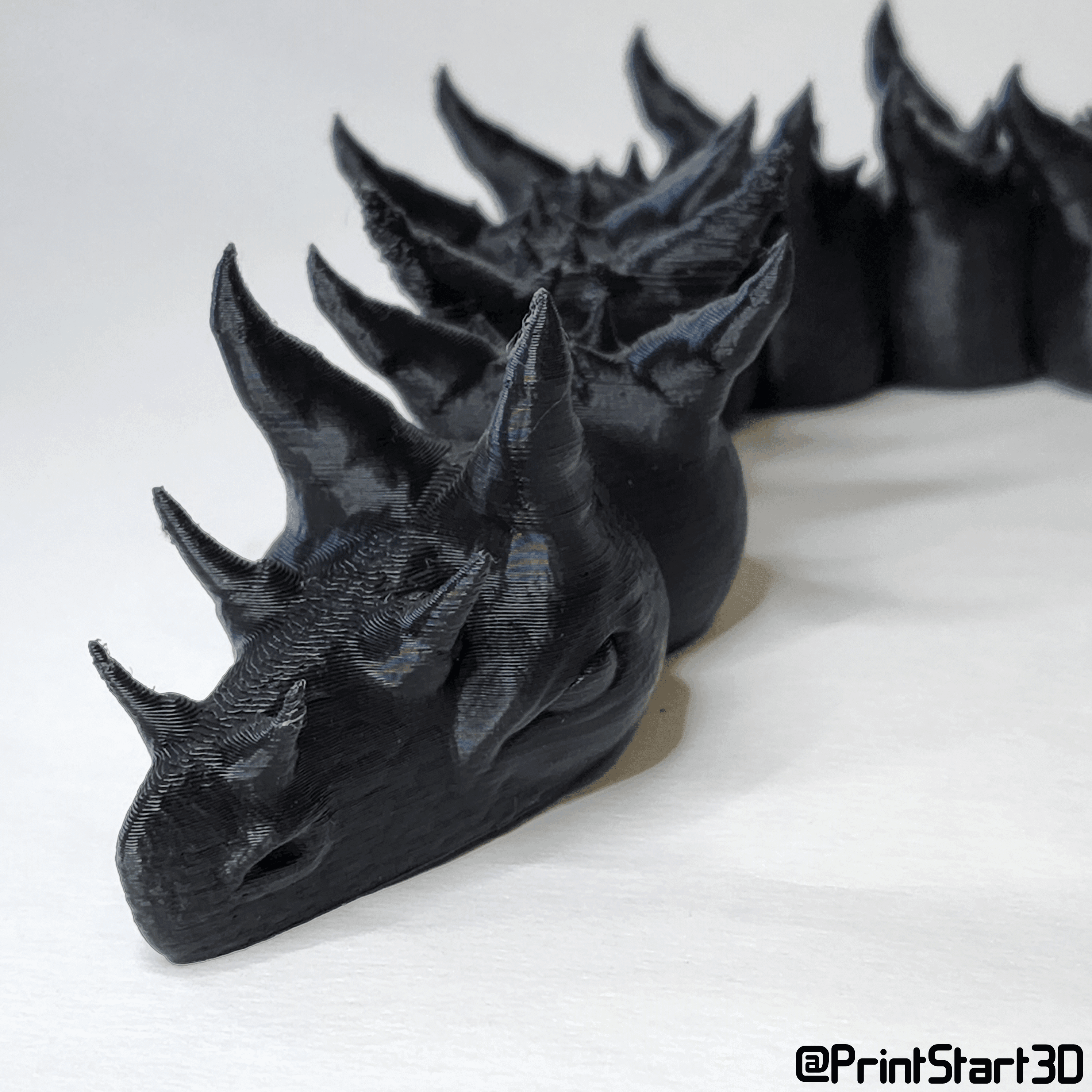 SpikeySnake - PrintStart3D.stl 3d model