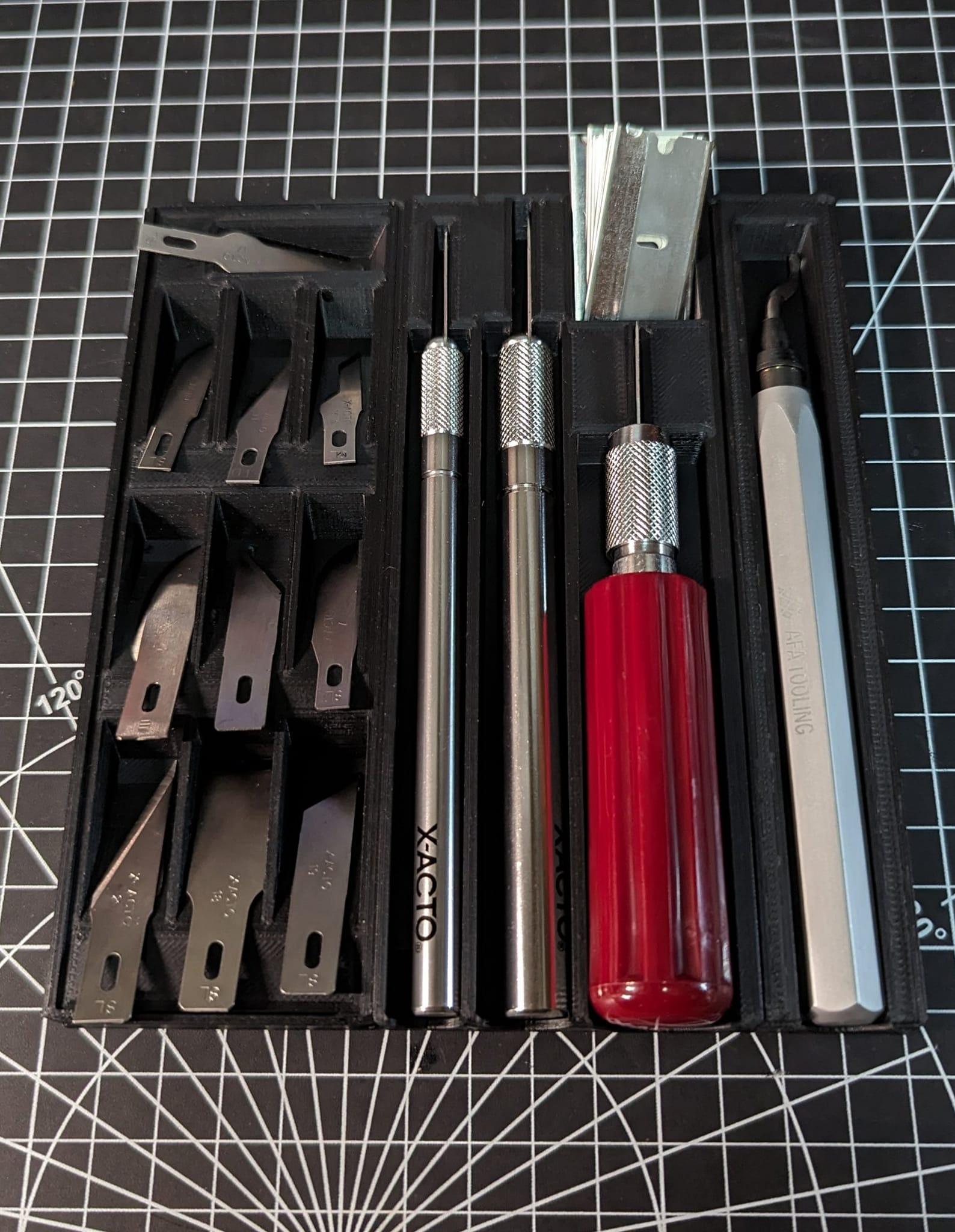 X-ACTO Basic Hobby Knife Set Tray 3d model
