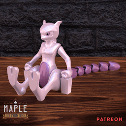Articulating Mewtwo 3d model