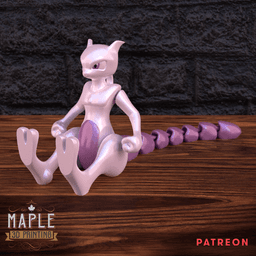 Articulating Mewtwo 3d model