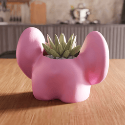 Surrealist Body Art Ear and Torso Decorative Planter 3d model