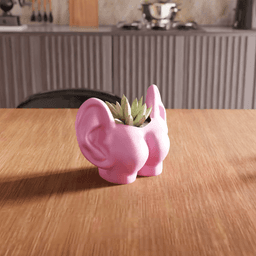 Surrealist Body Art Ear and Torso Decorative Planter 3d model