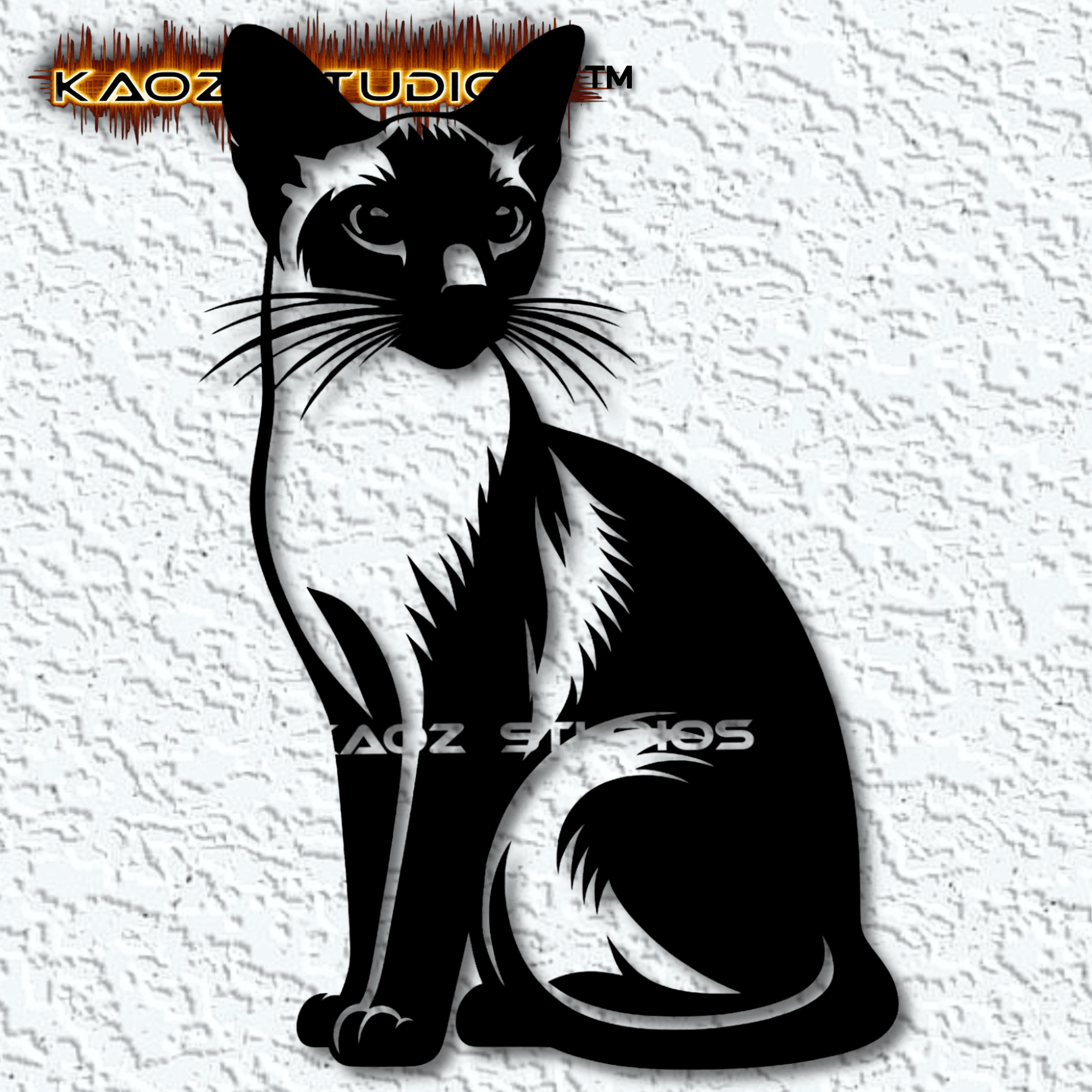 siamese cat wall art kitty wall decor cat decoration 3d model