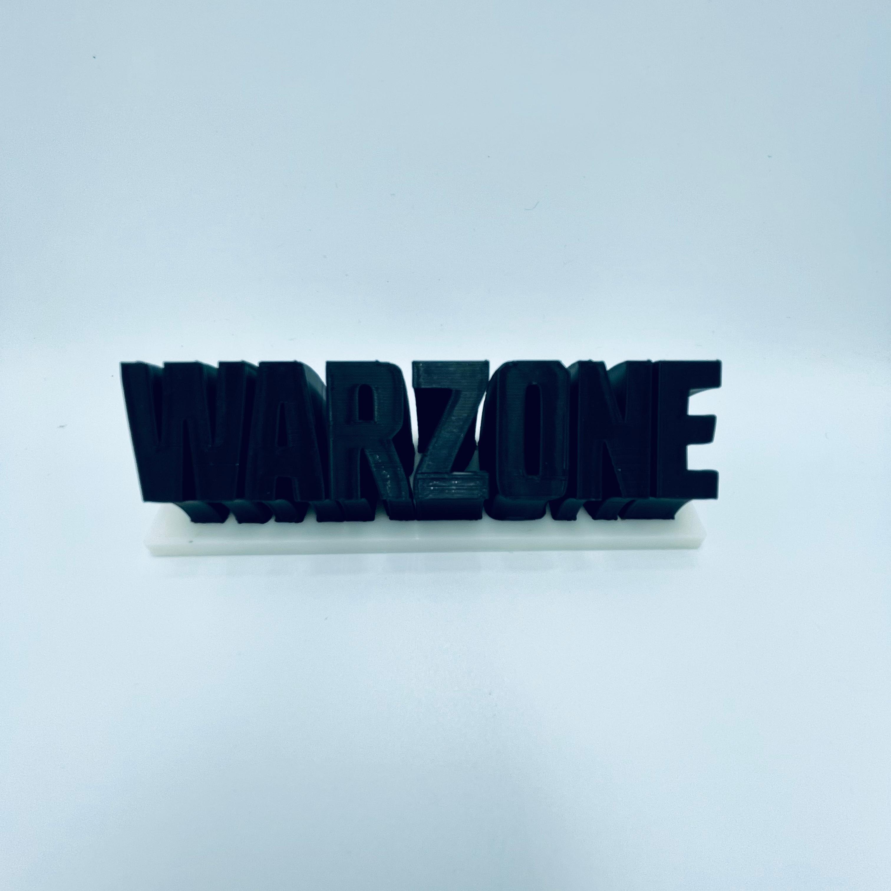 Warzone Name Stand 3d model