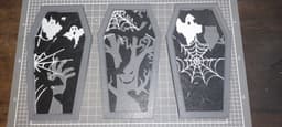 3 Halloween Coffins 3d model