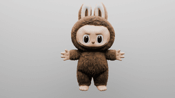 Fluffy Forest Friend 3D print model 3d model