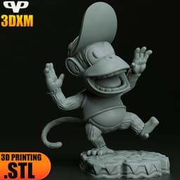 Diddy Kong Chibi STL for 3D Printing ChibiSTL 3DXM 3d model