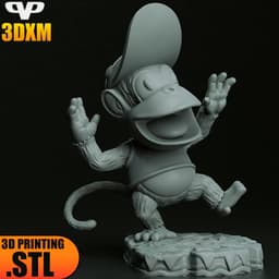 Diddy Kong Chibi STL for 3D Printing ChibiSTL 3DXM 3d model