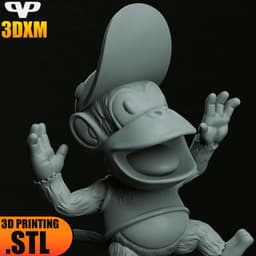 Diddy Kong Chibi STL for 3D Printing ChibiSTL 3DXM 3d model