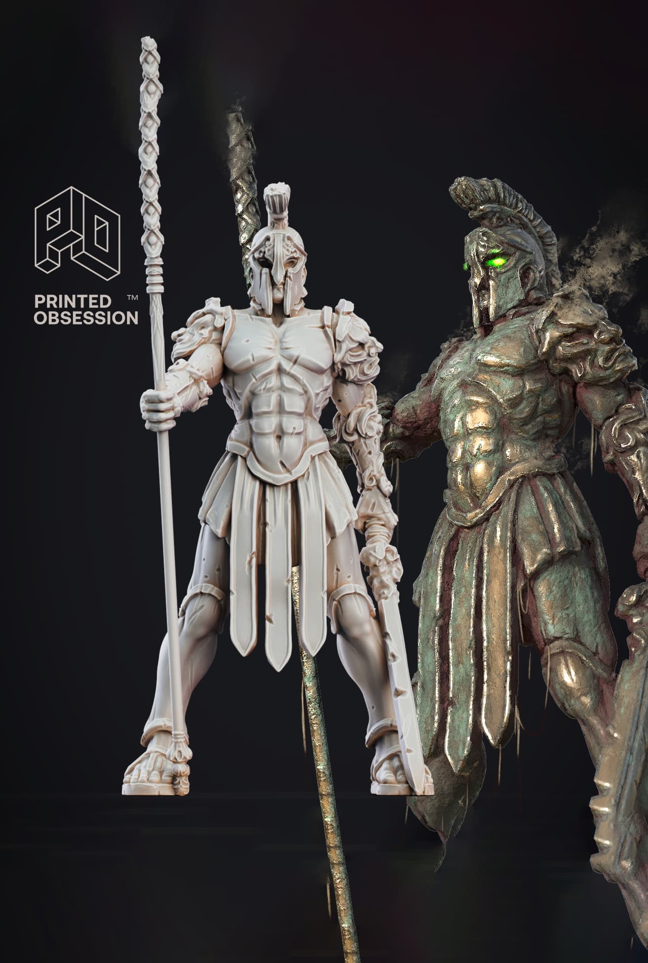 Colossus - Constructs - PRESUPPORTED - Illustrated and Stats - 32mm scale 3d model