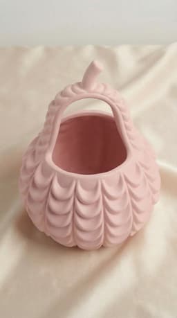 Ethereal Petal Basket – Decorative Vanity Organizer 3d model