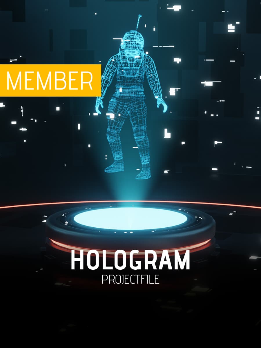 3D Scan-Hologram Main V2 - Kaizen Tutorials .blend 3d model
