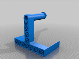 External Spool Holder with optional PTFE tube holder 3d model