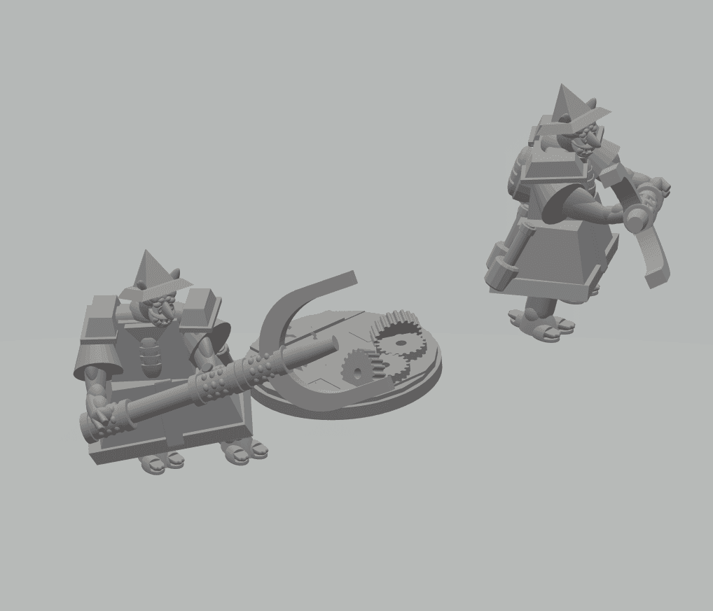 FHW: Oxchan/ Zorblin Infantry with Sonic Fork pose b 3d model