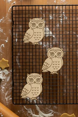 Owl Cookie Cutter, Biscuit Cutter 3d model