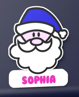 Santa Claus - LED Lightbox 3d model