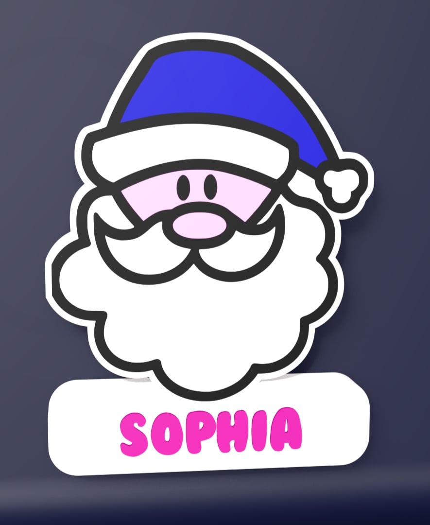 Santa Claus - LED Lightbox 3d model
