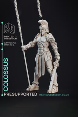 Colossus - Constructs - PRESUPPORTED - Illustrated and Stats - 32mm scale 3d model