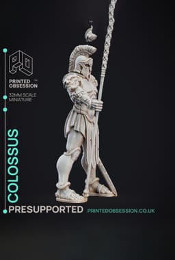 Colossus - Constructs - PRESUPPORTED - Illustrated and Stats - 32mm scale 3d model