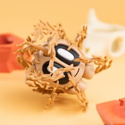 Blob Plants - Desert Series - Mini Plant Collectible Art Toy with Skull Container 3d model