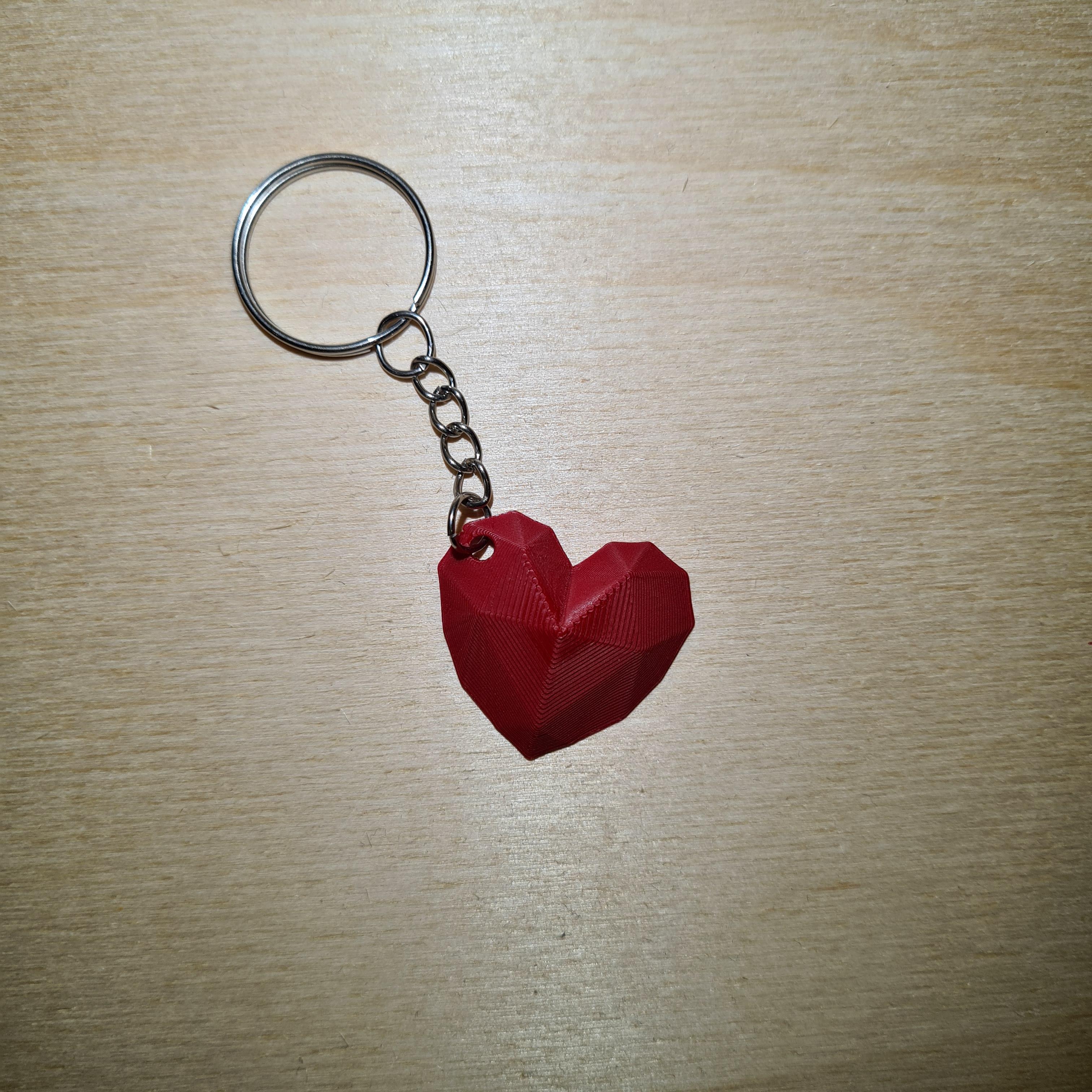 heart keychain 3d model