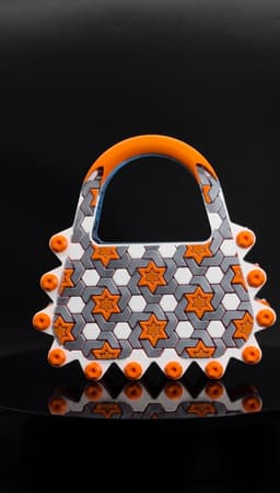 MforS 3D-printed Handbag & Clutch - V2/04 - Stars Pattern 3d model