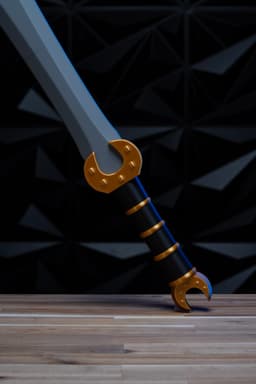 Celtic Combat Sword | No AMS, No Support, No Glue 3d model