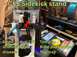 CREALITY CFS SIDEKICK - Dual CFS roll-out stand 3d model
