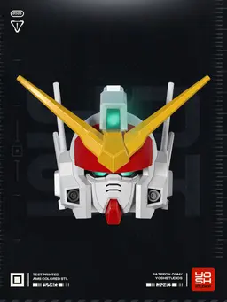 Mecha Heavyarms Helmet 3D Printer STL file 3d model