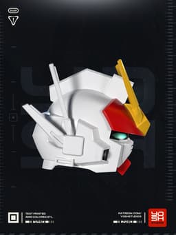 Mecha Heavyarms Helmet 3D Printer STL file 3d model