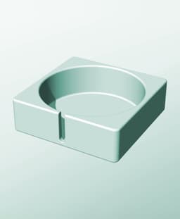 CS162-55-S Stacking slotted component box bin for makers 3d model