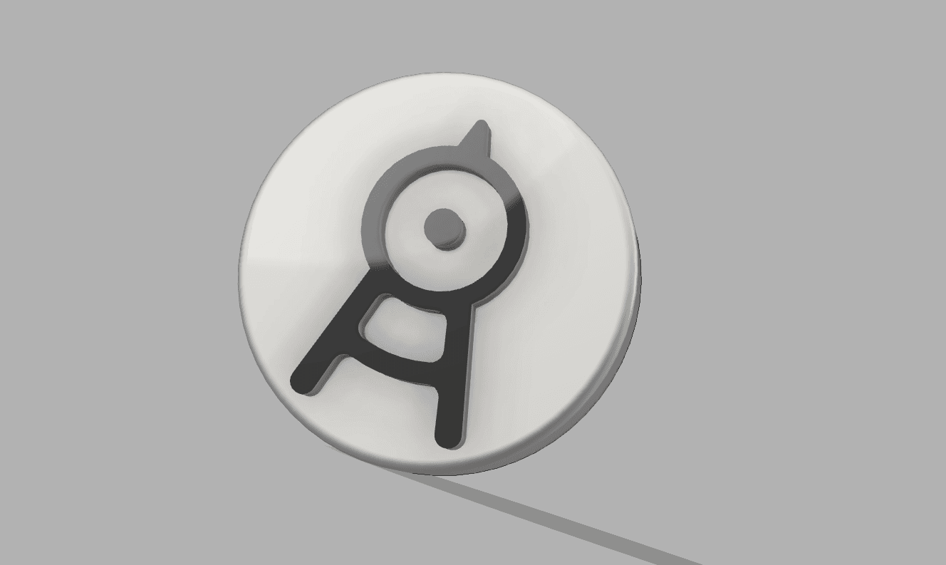 POKEMON UNOWN NON-MMU FRIDGE MAGNET “A” 3d model